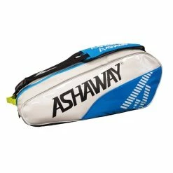 Best Pirce 😉 Ashaway Triple 6 Racket Bag - White/Sky Blue 🧨