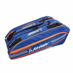 Cheap 🌟 Ashaway Thermo ATB866 9(Triple) Racket Bag Blue Orange 🎁