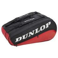 Promo 💯 Dunlop CX Performance Thermo 8 Racket Bag Black Red 🤩