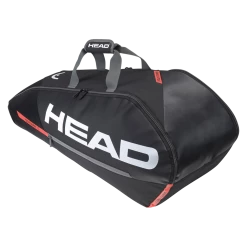 New 😀 Head Tour Team 6R Combi Racket Bag Black Orange 😍