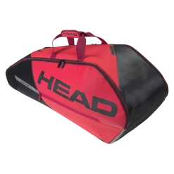 Promo ✨ Head Tour Team 6R Combi Racket Bag Black Red 👏