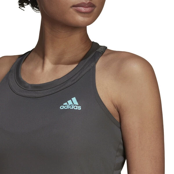 Best Sale ๐ Adidas ๐ฉ Women's Club ๐ Dress Grey Six Pulse Aqua ๐ฏ - Image 5