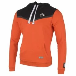 Best Pirce ⌛ Dunlop Unisex Essential Hoodie Orange Anthracite 🔔