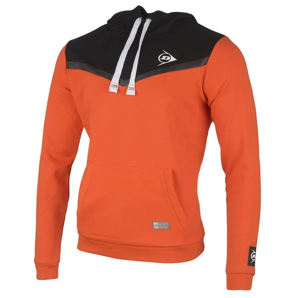 Best Pirce ⌛ Dunlop Unisex Essential Hoodie Orange Anthracite 🔔