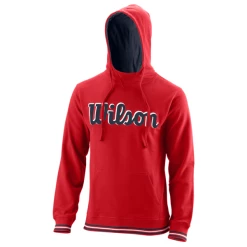 Promo 👏 Wilson Men's Chi Script Hoodie Red ✨