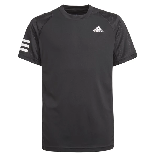 Best deal ๐ Adidas Boys 3 Stripes Club Tee Black โ