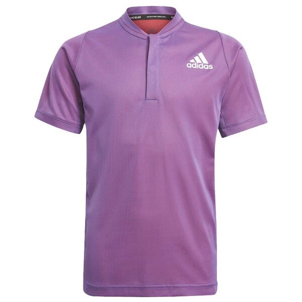 New ๐ Adidas Boys Freelift Polo Primeblue Purple โ