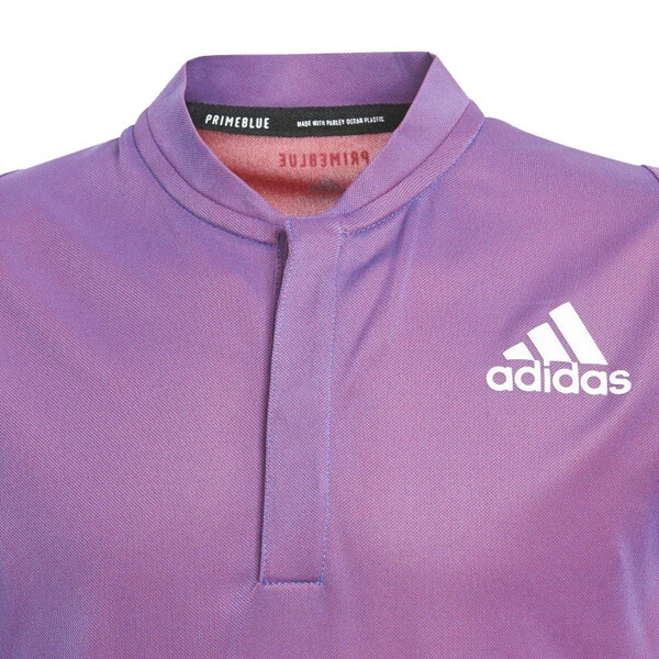 New ๐ Adidas Boys Freelift Polo Primeblue Purple โ - Image 3