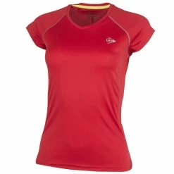New 👍 Dunlop 👧 Girls' Club Crew Tee Red 🤩