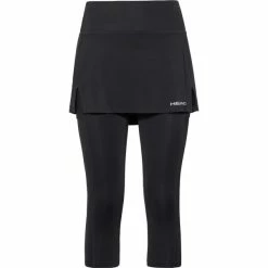 Budget โค๏ธ Head ๐ฉ Womens Club 3/4 Tights Skort Black ๐