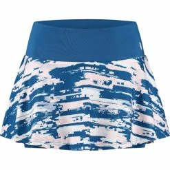 Best Sale 💯 K-Swiss 👩 Women's Hypercourt Print 👗 Skirt Classic Blue 🥰