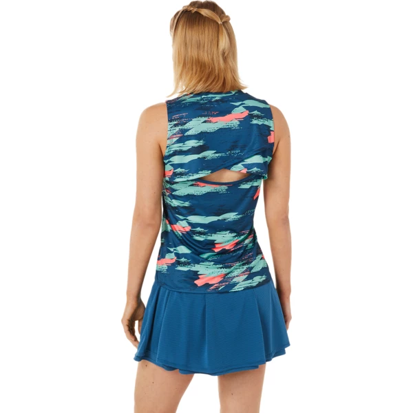 Deals 🛒 Asics 👩 Women's Match Graphic Tank Light Indigo 😍 - Image 2