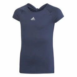 Outlet ⭐ Adidas 👧 Girls' Ribbon Tee Navy 😉