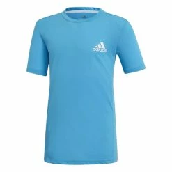 Deals 😍 Adidas Boy's Escouade T-Shirt Blue 💯