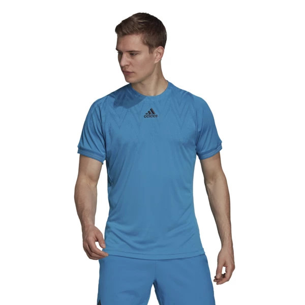 Deals ๐ฏ Adidas Men's Freelift Primeblue Tee Sonic Aqua ๐งจ - Image 2