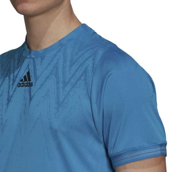 Deals ๐ฏ Adidas Men's Freelift Primeblue Tee Sonic Aqua ๐งจ - Image 4