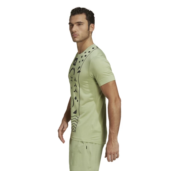 Budget โจ Adidas Men's Paris Freelift Tee Green ๐งจ - Image 5