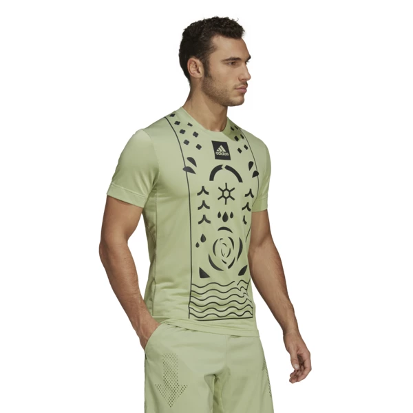 Budget โจ Adidas Men's Paris Freelift Tee Green ๐งจ - Image 6