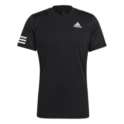 Best deal 🧨 Adidas Men's Club 3 Stripe Tee Black 🤩