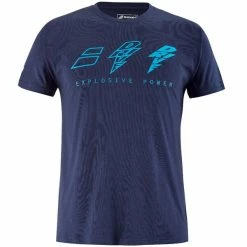 Cheapest 👍 Babolat Men's Drive Cotton Tee Drive Blue ✨