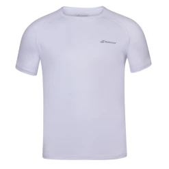 Discount 🤩 Babolat Mens Play Crew Neck Tee White 🔔