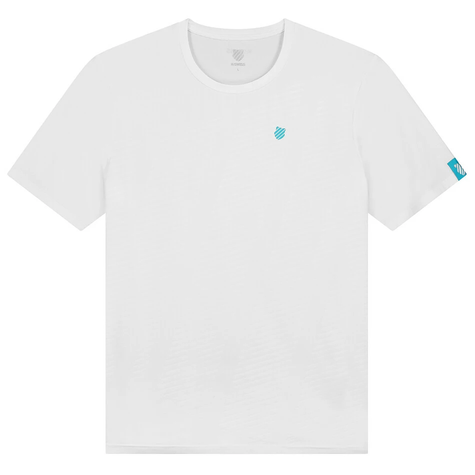 Discount 🎉 K-Swiss Men's Hypercourt Shield Crew Tee White 🎁
