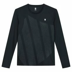 Flash Sale 🤩 K-Swiss Hypercourt Long Sleeve Tee Blue Graphite 😀