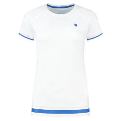Best Sale 🤩 K-Swiss 👩 Women's Hypercourt Roundneck Top White 🔥