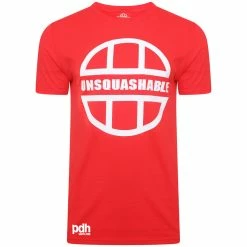 Best Pirce ⌛ UNSQUASHABLE PDHSports Training T-Shirt Red White 👏