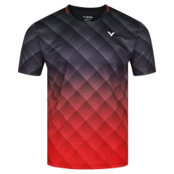 Wholesale 😉 Victor Men's T-13100 C T-Shirt Black Red 😀