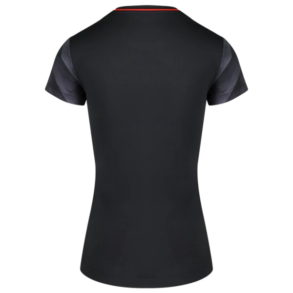Best deal โจ Victor ๐ฉ Women's T-14100 C T-Shirt Black Red โ - Image 3