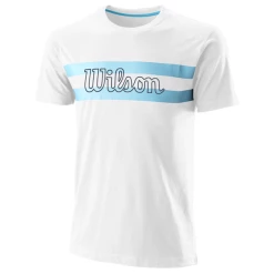 Outlet ✨ Wilson Men's Chi Script Cotton Tee White 💯