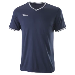 Cheapest 👍 Wilson Men's Team II High V-Neck Tee Navy 👏
