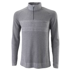 Wholesale ⌛ Wilson Men's Seamless 1/4 Zip Sweater Dark Grey 😀