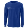 Wholesale 🧨 Wilson Men's Team II Long Sleeve Tech Tee Team Royal 🔥
