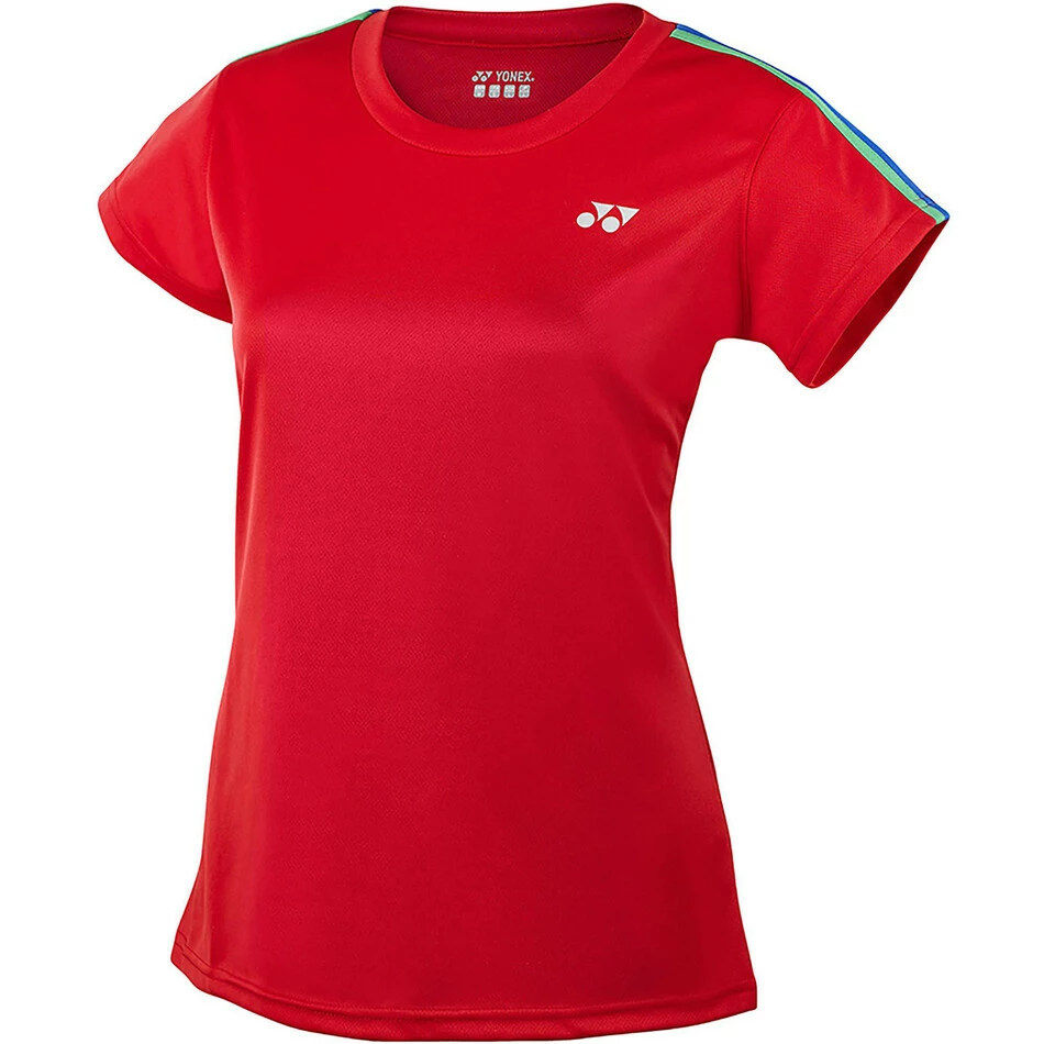 Coupon ๐ฅฐ Yonex ๐ฉ Women's YT1005 Crew Neck ๐ Shirt Red ๐