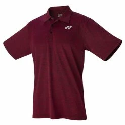 Deals 😀 Yonex YP1003 Men's Performance Polo 👚 Shirt Red ✔️