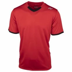 Coupon ✨ Yonex Men's YTM4 Crew T-Shirt Red 🤩