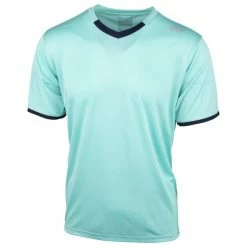 Buy 😍 Yonex Men's YTM4 Crew T-Shirt Turquoise ❤️