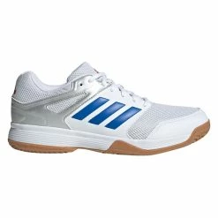 Brand new 👏 Adidas Men's Speedcourt Indoor 👞 Shoes White Blue 🎉