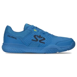 Best Pirce 👏 Salming Men's Hawk Court Indoor Court 👞 Shoe Brilliant Blue 👏