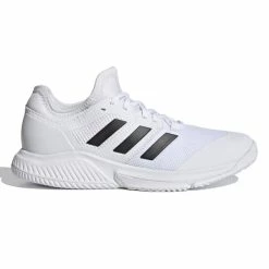 Deals 😍 Adidas Court Team Bounce 👩 Women's Indoor 👟 Shoes White 🔥